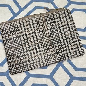 Hair calf wallet clutch